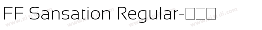 FF Sansation Regular字体转换
